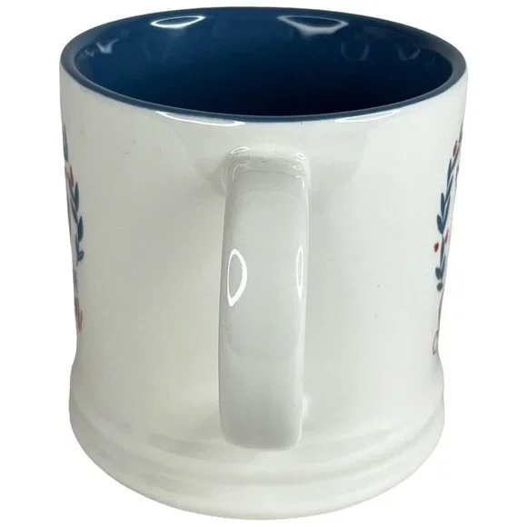 Threshold Christmas Snuggle Season Mug Fox White Blue Cup Target Home - Picture 5 of 8